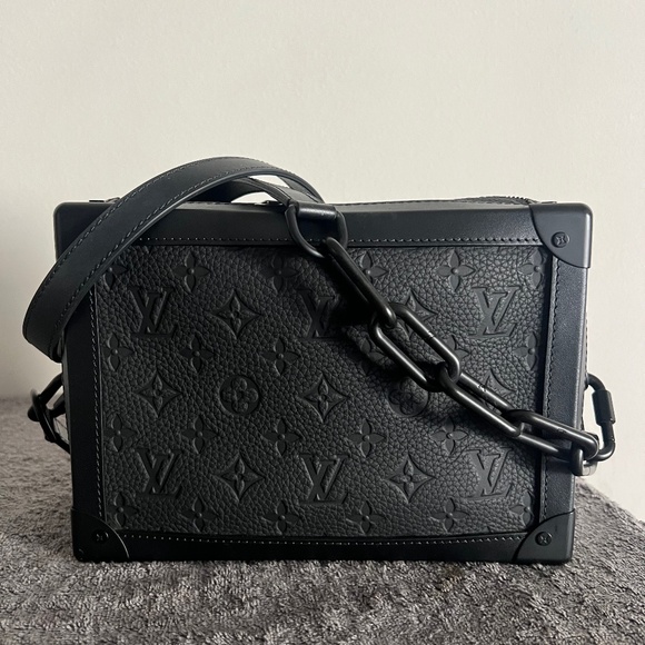 Louis Vuitton All Black Soft Trunk with Chain - Picture 1 of 5
